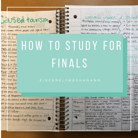 How To Study For Finals » Sincerely, Meghan Ann