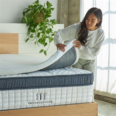 Memory Foam Mattress Topper with Cooling Gel and BioFoam | Brentwood Home