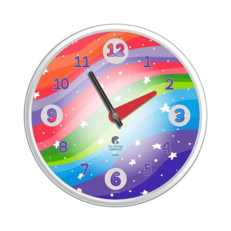 Chicago Lighthouse | Stars 12.75 inch children's wall clock | Ultra ...