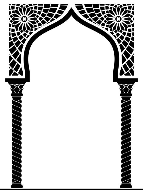 Arabic or Eastern style Architectural Arch 1220969 Vector Art at Vecteezy