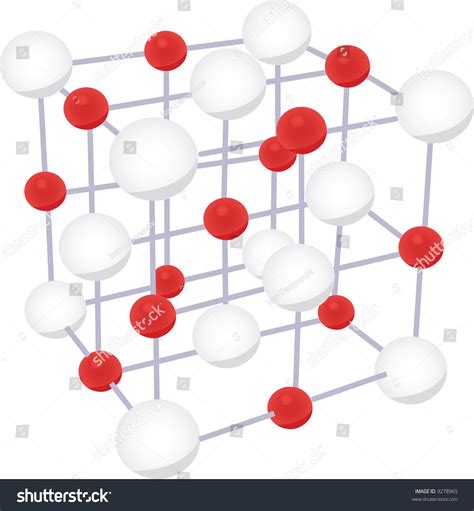 Nacl Molecule Crystal Structure Stock Photo 9278965 : Shutterstock