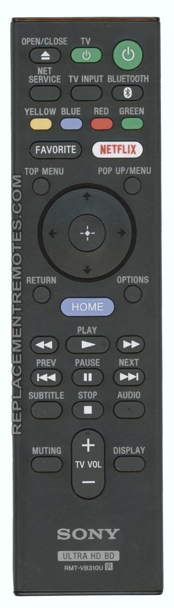 Buy SONY RMTVB310U -149328411 Blu-Ray DVD Player Remote Control