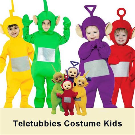 4 Colors Teletubbies Cosplay For Baby Kids Child Funny Tinky Winky ...