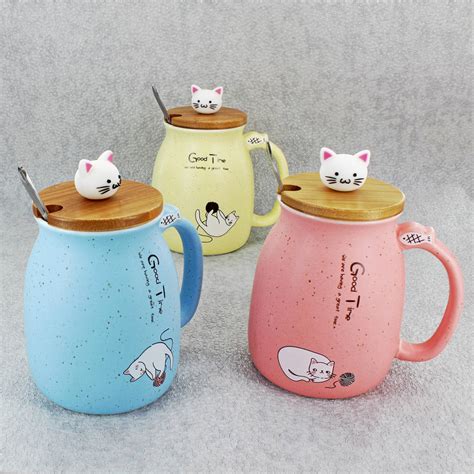 Cat Mugs In Assorted Colours By G Decor | notonthehighstreet.com