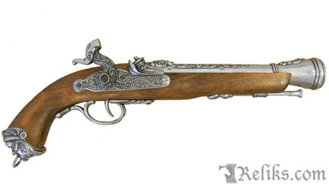 Percussion Pirate Pistol - Replica Flintlock Pistols - at Reliks.com