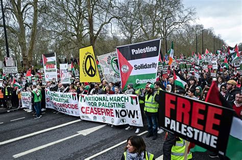 Ten Arrested at Pro-Palestine Demonstration in Central London - Bloomberg