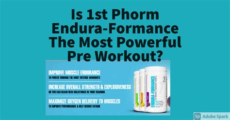 1st Phorm Endura-Formance The Best non-stimulant pre workout?