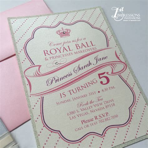 1st Impressions Invitations: Royal Ball Birthday Invitations fit for a Princess