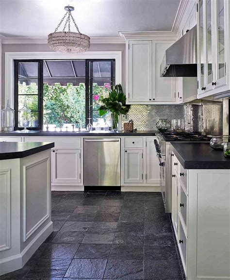 New and Exclusive to The Style Saloniste: Airy Opulence | Grey kitchen floor, Slate floor ...