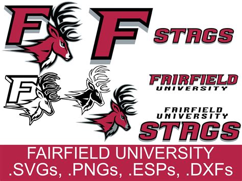 Fairfield University Stags Pngs Svgs Esps Dxfs Bundles - Etsy