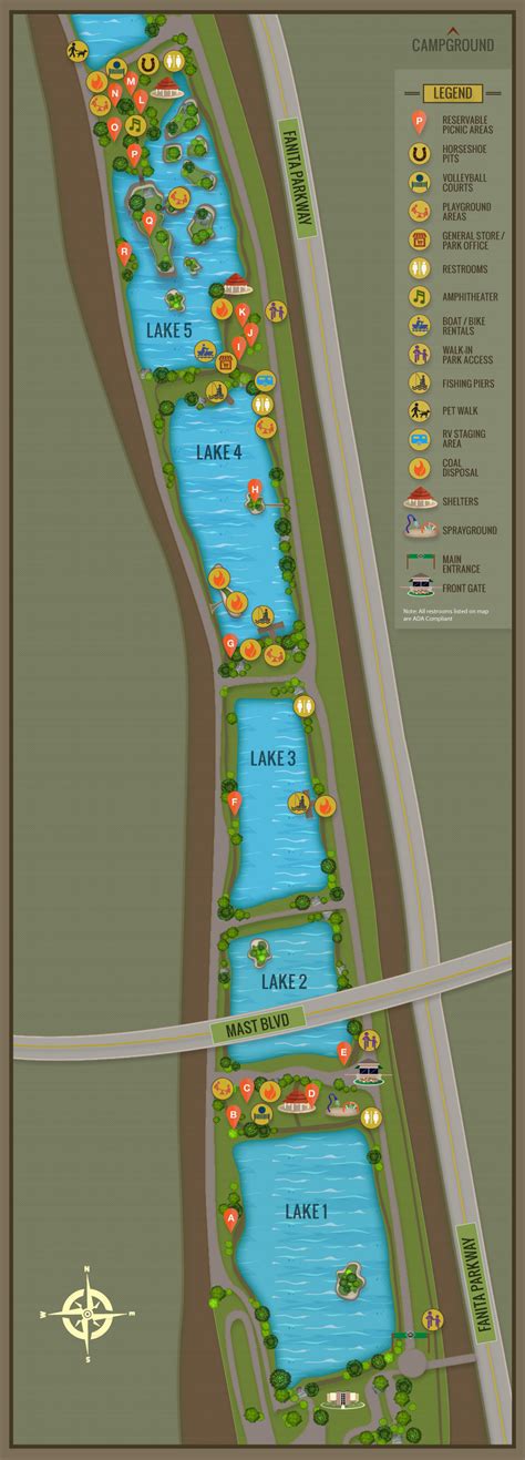 Campsite Map - Santee Lakes