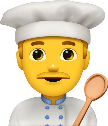 Cooking Man Emoji [Free Download All Emojis] | Emoji Island