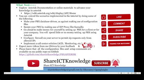 12 Setup Asterisk PBX - What Next - YouTube