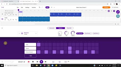 Using the Patterns Beat Maker (SoundTrap) - YouTube