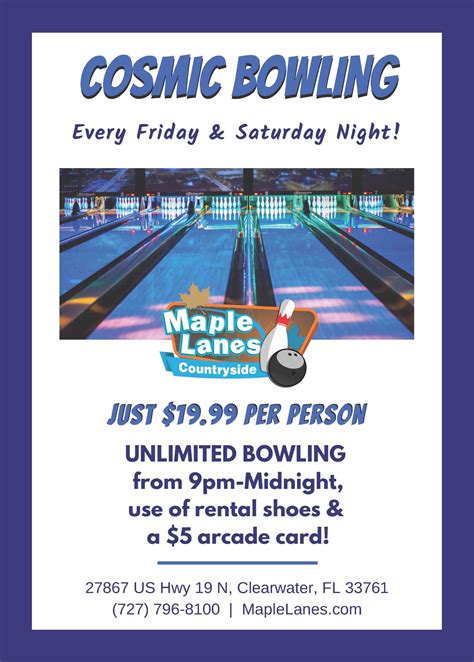 Cosmic Bowling – Maple Lanes Countryside