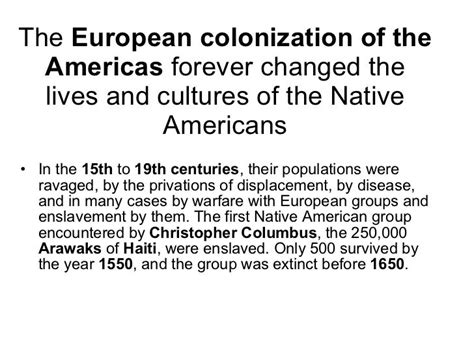 How Did European Exploration And Settlement Affect The Americas