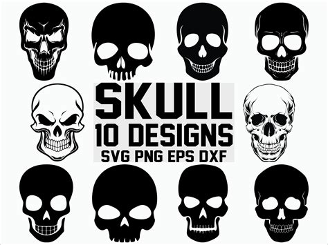 Skull SVG/ Skull Clipart/ Cut Files/ Silhouette/ Files for - Etsy Australia