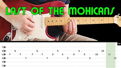 LAST OF THE MOHICANS - Guitar lesson (with tabs) - The VHBL cover - YouTube