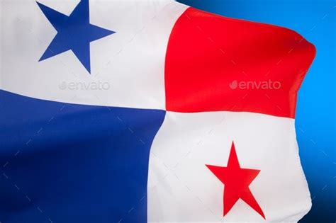 National flag of Panama - flag of convenience Stock Photo by ...