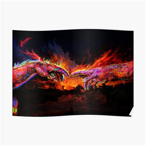 "the creation of adam " Poster for Sale by ururuty | Redbubble