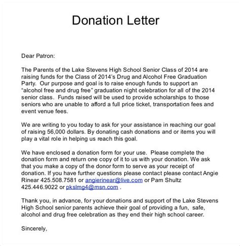 Sample Letter Asking For Donations For School | Template Business