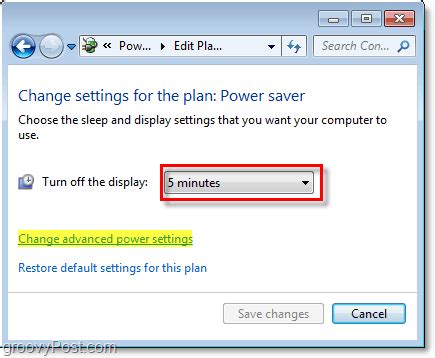 Manage Windows 7 Power Saver Settings [How-to]