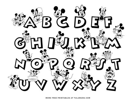 Free Printable Mickey Mouse ABC Coloring Pages | Abc coloring pages, Mickey mouse abc, Abc coloring