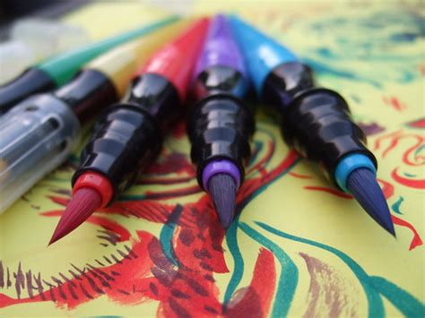 crayola paint brush pen | They're cheap, they're washable, t… | Flickr