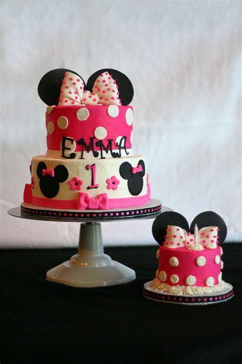 Cake ideas | Minnie mouse cake, First birthday cakes, Girls first ...