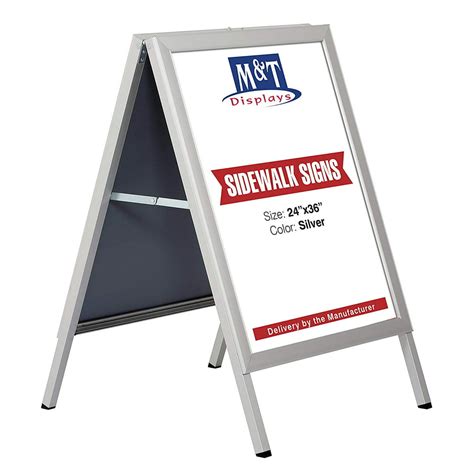 Slide-in A Frame Display Advertising Menu Board, 24x36 Inch Poster Size ...