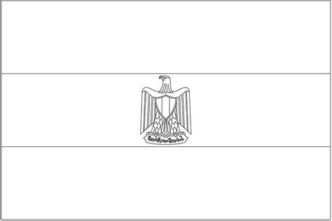 Egypt Flag 2 Coloring Page - Free Printable Coloring Pages for Kids