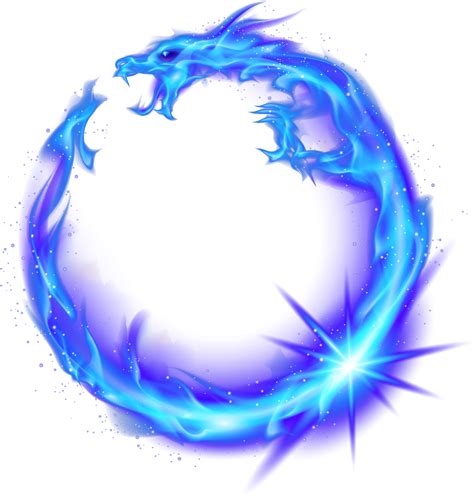 Dragon Circle Flame Fire Combustion Blue Royalty Free - Blue Fire Circle Png - Free Transparent ...