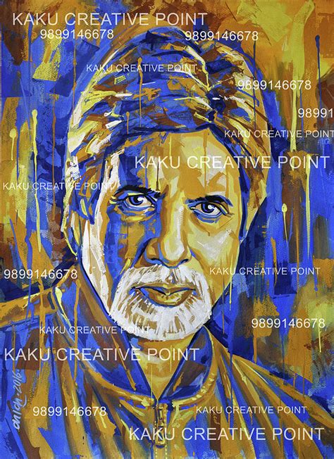 Amitabh Bachchan Poster For Sale Painting by Kamal Kaku - Fine Art America