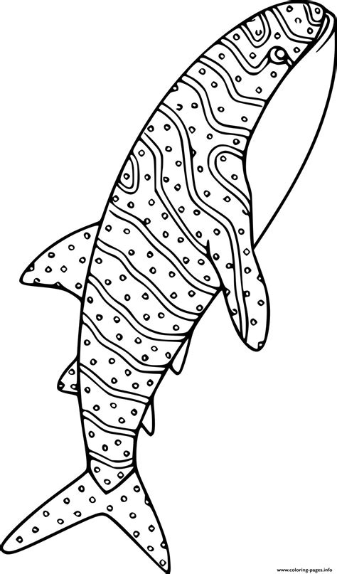 Whale Shark Jumping Out Of Water Coloring page Printable