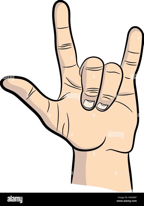 Hand in rock n roll sign, gesture. icon Stock Vector Image & Art - Alamy