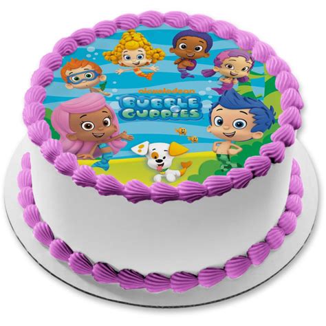 Bubble Guppies Log Gil Molly Deema Goby Oona Nonny Ocean Background Ed – A Birthday Place