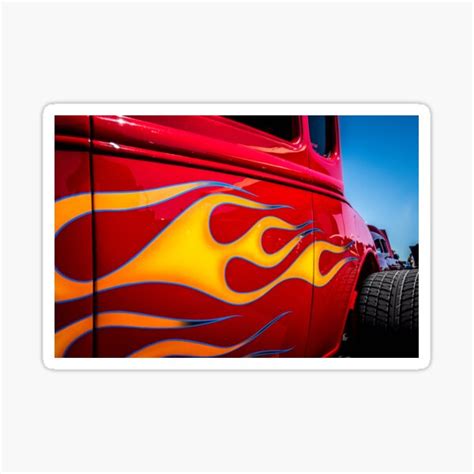 "Hot Rod Flames" Sticker for Sale by SD 2016 Photography & Art ...