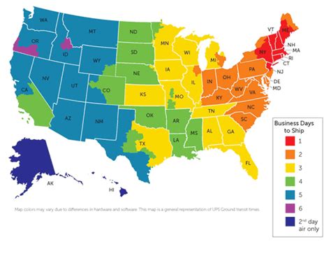 Usps Shipping Zones Map