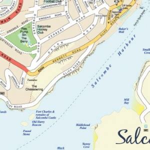 Salcombe Town Map - Salcombe & South Devon Holidays