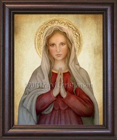 Mary, Mother of God Framed - Portraits of Saints