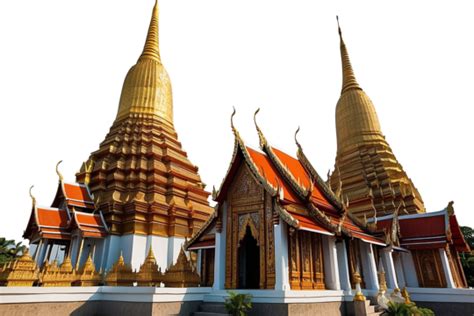 Thailand Architecture Temple On A Transparent Background, Thailand Architecture Temple ...