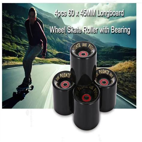 High Quality 4pcs 60 x 45MM Cruiser Skateboard Wheels Durable PU Wheels ...