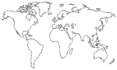 Earth Map Drawing at GetDrawings | Free download