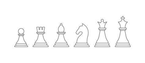 3,701 BEST Chess Pieces Outline IMAGES, STOCK PHOTOS & VECTORS | Adobe ...