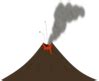 Volcano With Smoke And Lava Clip Art at Clker.com - vector clip art online, royalty free ...