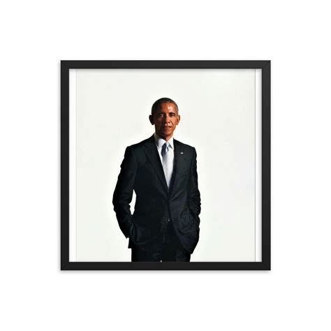 Barack Obama Official Portrait Framed Print - Etsy