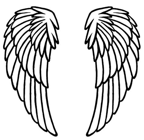 Angel Wing Templates Printable - ClipArt Best