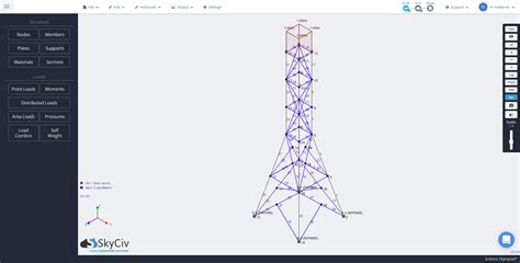 SkyCiv Cloud Structural Analysis Software – Science Olympiad Tower