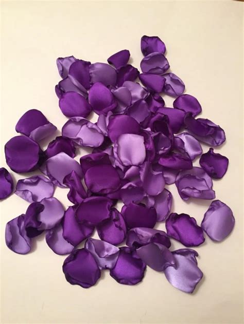 Rose Petals/Purple Rose Petals/Bridal Petals/Purple Wedding Decor/Light ...