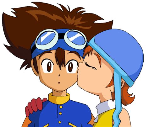 Sora kissing Tai | Digimon wallpaper, Anime, Digimon adventure